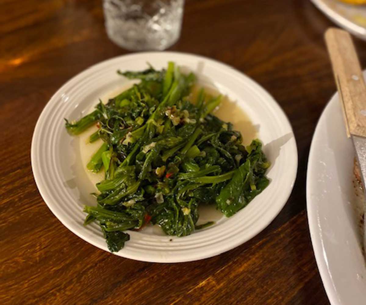 Mustard Greens, Chilli & Garlic Recipe