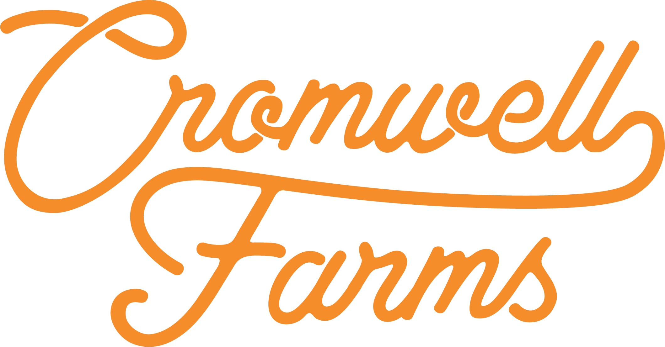 Cromwell Farms Logo in written script